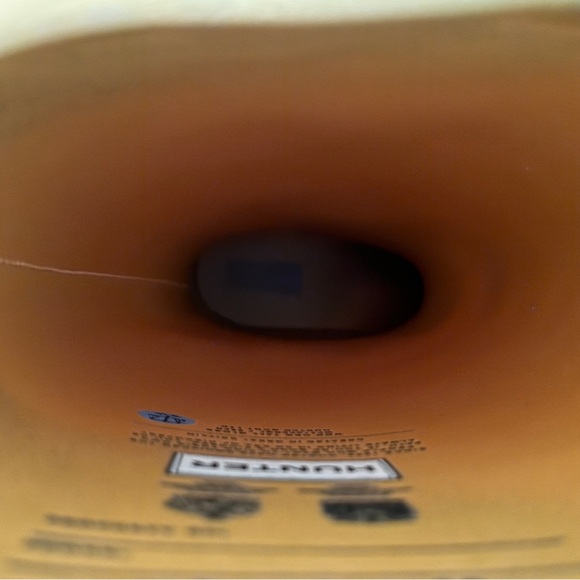 HUNTER Mustard Yellow Rain Boots Size 8 Women - Picture 10 of 14